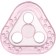A set of silicone teethers “for the baby”, with a rattle, 3 pcs., I crush me