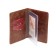 Covers for documents without fastening, genuine leather, brown color
