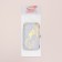 Manicure set, 7 items, in case, gray/golden drawing