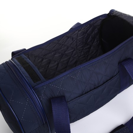 Sports bag with lightning, 2 outer pockets, long belt, blue color-2