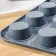 Baking uniform “Marble”, 35 × 27 cm, 12 cells, anti -stick coating, color gray color