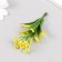 Artificial plant for creativity "Araucaria" set 12 pcs yellow 9.5 cm