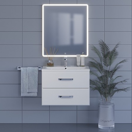 The bathroom mirror Uperwood Foster 70x80 cm, with LED backlight-1