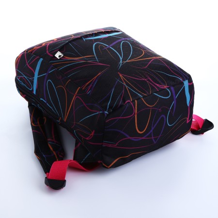 Baby backpack on lightning, 2 outer pockets, black color-2