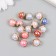 Button plastic for creativity "mother -of -pearl pearl" set of 15 pcs mix 1.2x1.2x1.1 cm