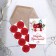 Invitation in the craft envelope for the wedding "Watercolor flowers", 10 x 15 cm