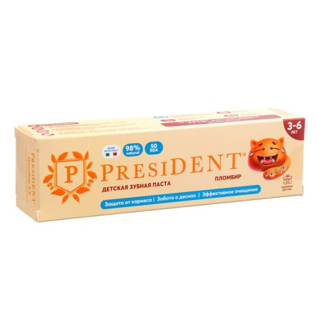 Toothpaste Children's President 3 - 6 years old, 43 ml-1