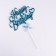 Topper "Happy Birthday", blue, with a bow, give beautifully