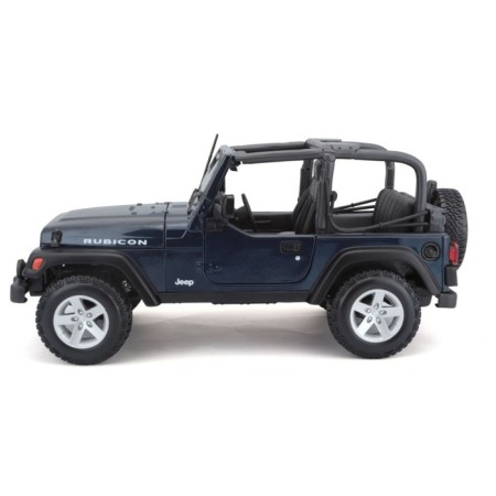 MASTO DIE-CAST Jeep Wrangler Rubicon, opening doors, 1:18, dark blue color-6