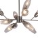 Lamp on the rod 12x60W E14, size 105x105x49 cm