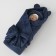 Set for discharge Winter Kinderlitto "Bear", 5 items, height 56-62 cm, dark blue color