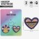 Set of icons (2 pcs.) "Emotions", colored in ferrous metal