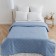 Coverlet 215x240cm, blue, synthetic winterizer 100g/m, microfiber 80g/m, 100% polyester