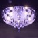 Svetogor chandelier "Grodno" 5x60W E27 LED lighting chrome 50x50cm
