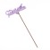 Topper wooden "Happy Birthday" Lilac 13x6 cm