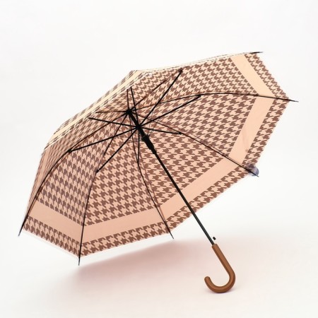 The umbrella semi -automatic "paw", 8 spokes, r = 46/54 cm, d = 108 cm, beige color-2