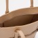 Zipper bag, external pocket, beige color