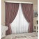 Set of curtains "Canvas", size 200x260 cm, 2 pcs, color dusty rose