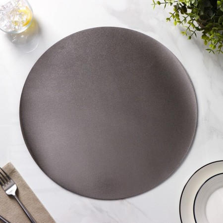 A set of serving napkins on the table "Sputnik", d = 38 cm, 4 pcs, bilateral, metallic/black color-8