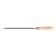 Tundra file, round, steel U10, wooden handle, No. 2, 200 mm