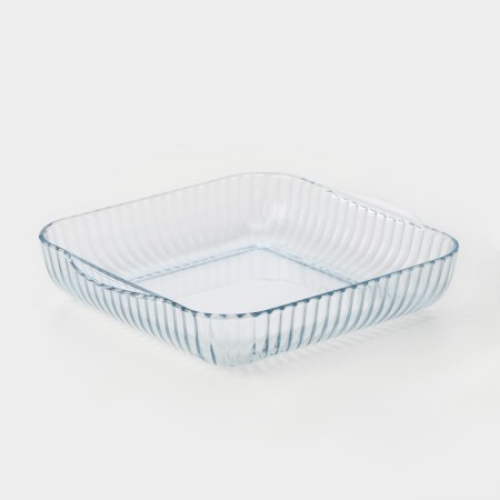 Glass form for baking, 3.2 l, 28 × 28 × 6 cm