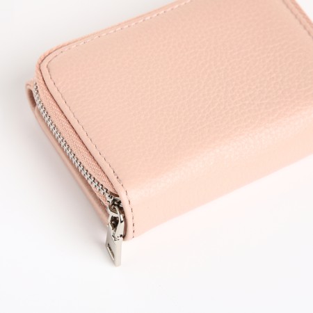 Women's wallet on magnet, beige color-2