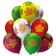 Latex ball 12 “Leaves”, 5-hand, 5 designs, pastel+crystal+metallic, set 25 pcs., Mix