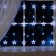 Garland "fringe" 2.4 × 0.9 m with nozzles "stars", IP20, transparent thread, 186 LED, white glow, 8 modes, 220 V