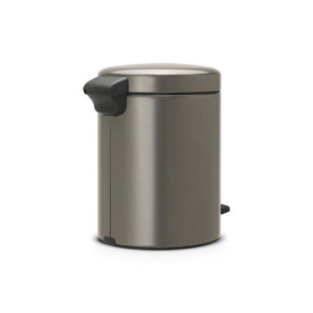 Brabantia Newcon bucket, plastic inner bucket, with pedal, platinum color, 5 liters-2