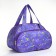 Road bag with lightning, external pocket, lilac color