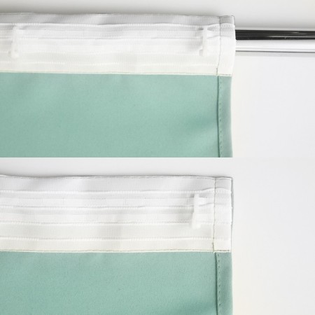 Curtain curtain Witerra matte 135x260cm, mint, blackout, PE 100%-3
