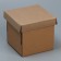Gift folding box, packaging, “brown”, 16.6 x 15.5 x 15.3 cm