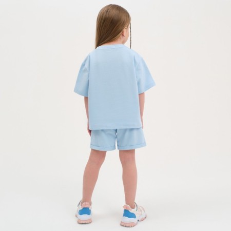 Kit for children (T-shirt, shorts) KAFTAN "BASIC Line" size 30 (98-104), blue color-3