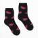Women's terry socks "watermelon", black color, size 23-25