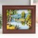 Key closed "Landscape" 26.5x31.5 cm nut