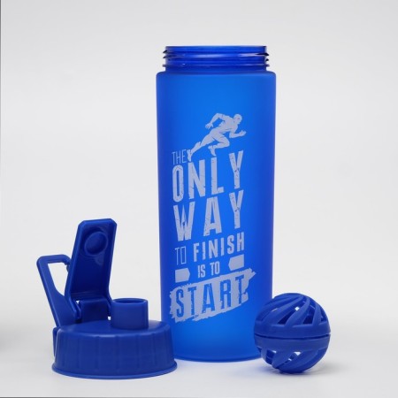 Shaker, 800 ml, series: Energy, The only Way, 7.7 x 23.5 cm, blue-1