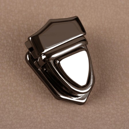 Bag -3 × 2 cm fastener, black nickel color-1