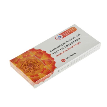 Test for determining ovulation, 5 strips test