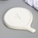 Ceramic ceramic dish for serving "Khinkali", 22.5 x 26.5 cm, white color