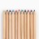 Colored pencils in a tube, 12 pcs. Mini wooden, sharpened "blue"