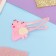 Invisibility for hair "Adele" (set 2 pcs) crocodile, 5.5 cm, pink
