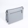 Bag Cross-Bodi with a zipper, 2 external pockets, the color of a gray-blue