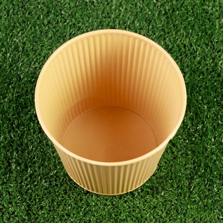 Kashpo "Vederko Killy" yellow, 14x14x13cm-3