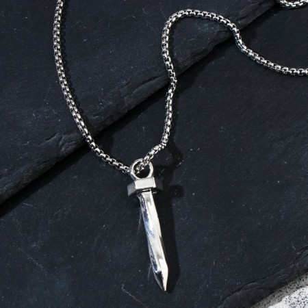 Pens of unisex "nail", color silver, 60 cm-1