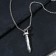 Pens of unisex "nail", color silver, 60 cm