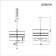 Ceiling EVOLUCE lamp. Sle300213-05. Almese. 5x40 watts, E14, 55x55x58 cm, champagne color