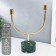 Summary marble, metal for 2 candles "malachite. Bends" 30x23 cm