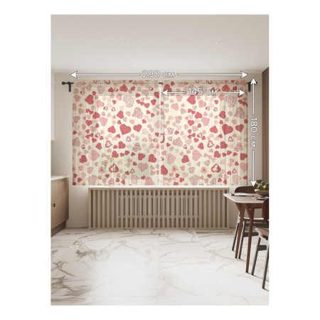 Photo "Various hearts", size 145x180 cm, 2 pcs-1