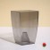 Pot for orchids, 2 l, 12.5 × 19.5 cm, plastic, transparent gray