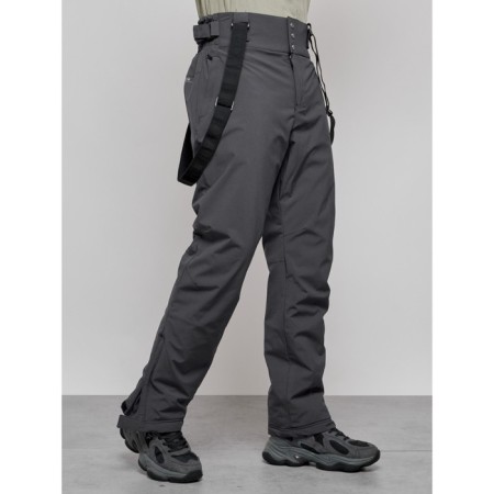 Semi-combinezone ski insulated male winter, size 50, dark gray color-7